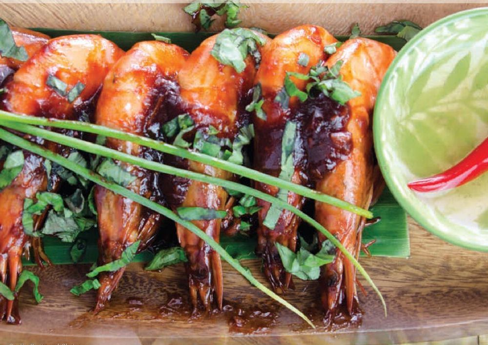 Grilled prawns from Balanghay Bar and Restaurant